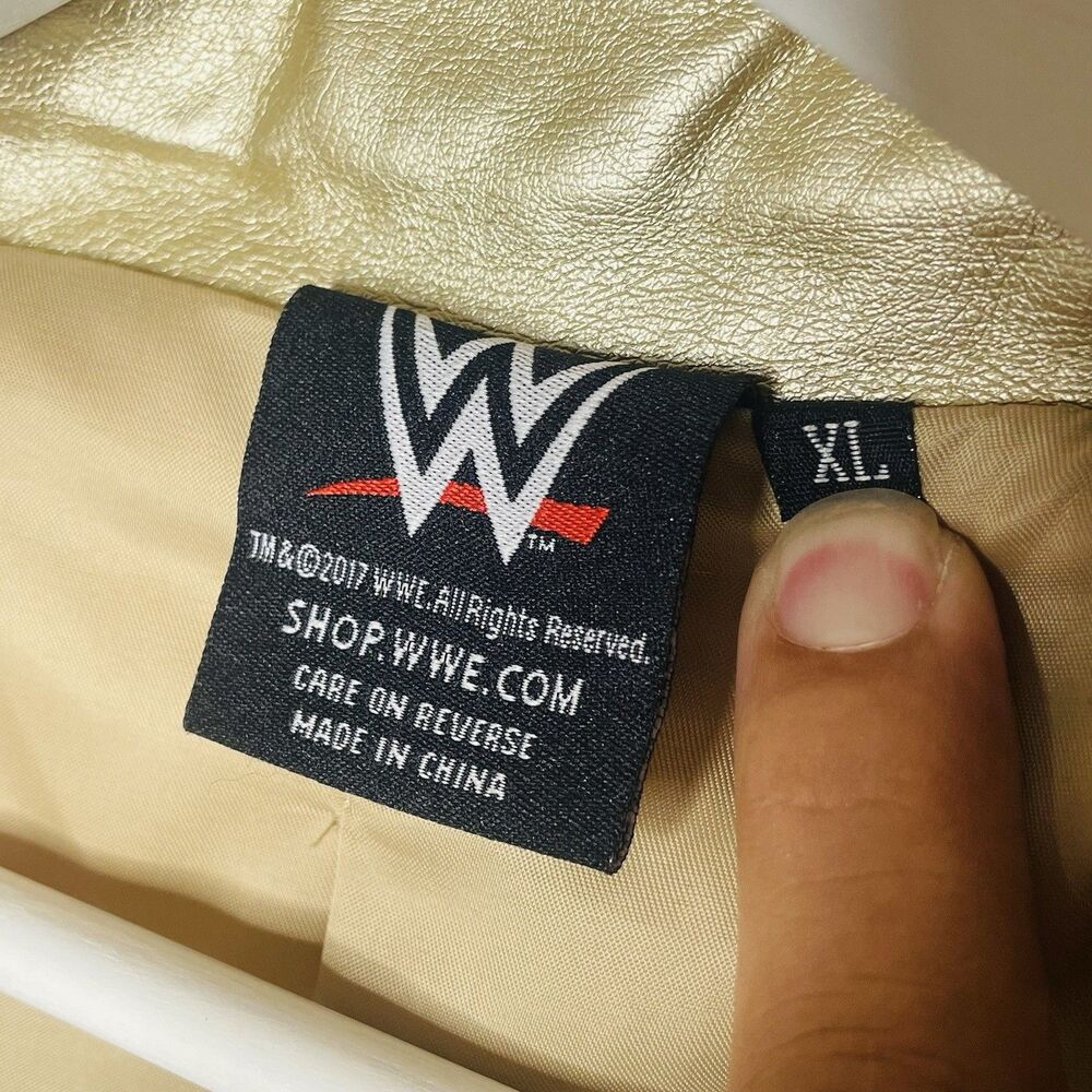WWE Sasha Banks JacketWomen's XL Gold The Legit Boss Full Zip Mercedes Mone AEW - Picture 5 of 9